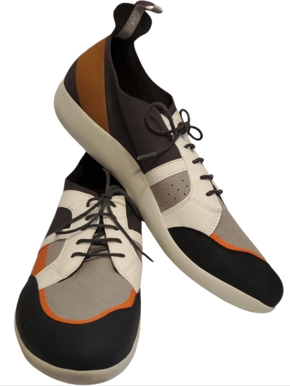 Wolky 4075 Base Sneaker In Anthracite / Brown Size 12